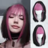 Tinta per frangia rosso rosa - 38 cm