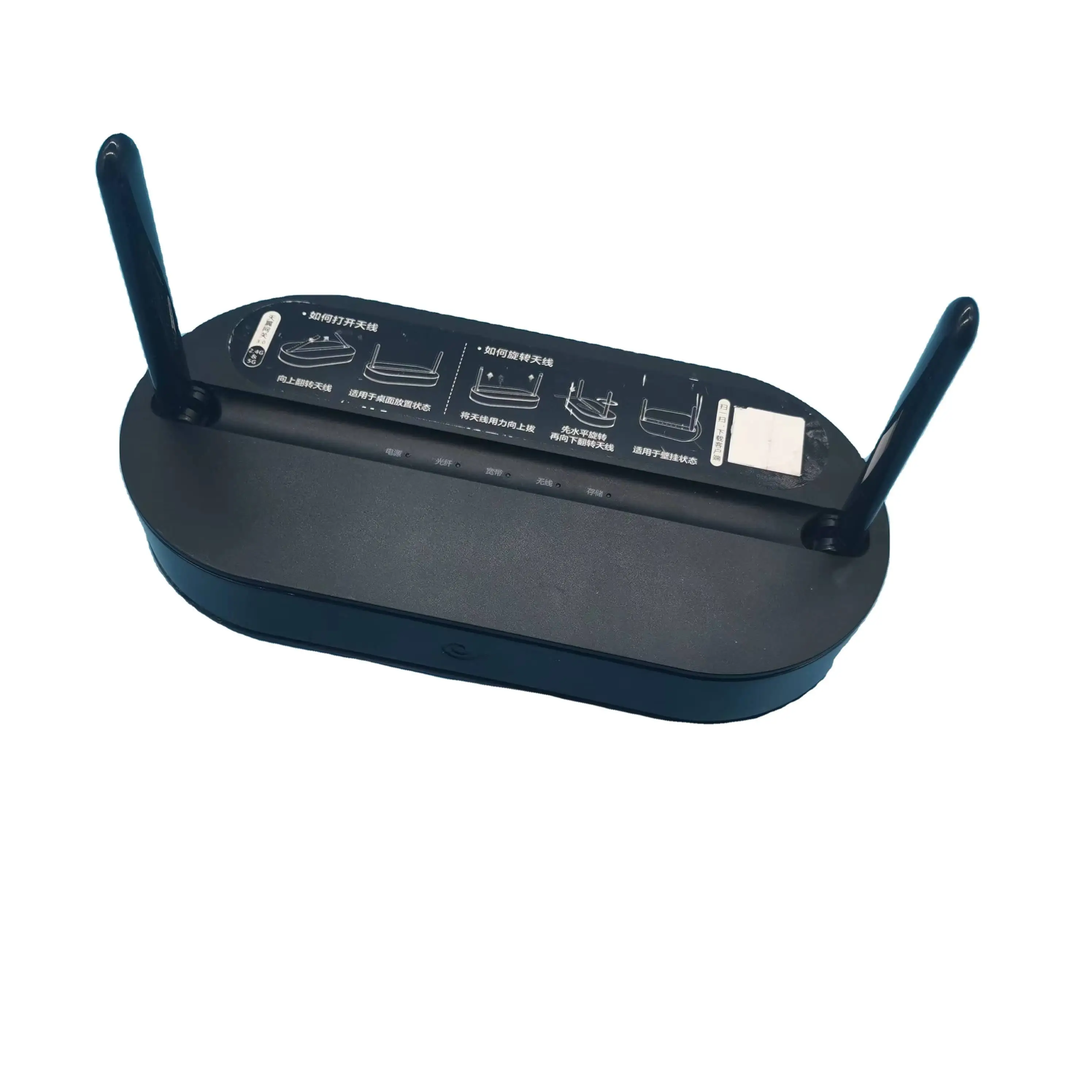 HS8145V Gpon 2.4G/5G 4GE formato preto