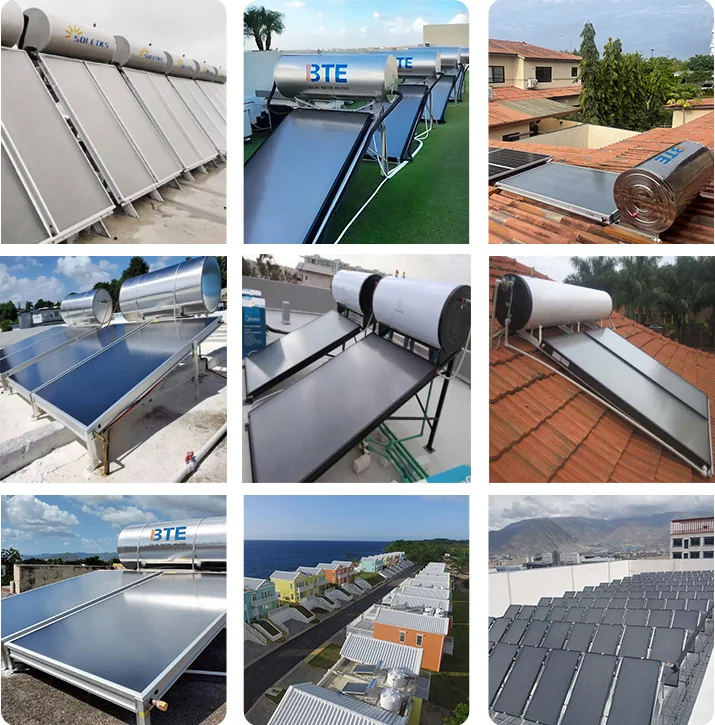 BTE 100L,200L,300L Compact Pressurized Solar Water Heater for 5-6people