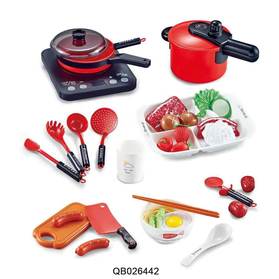 Little Chef Simulation Kitchenware Cooking Pretend Play Kitchen Toys Set for Kids