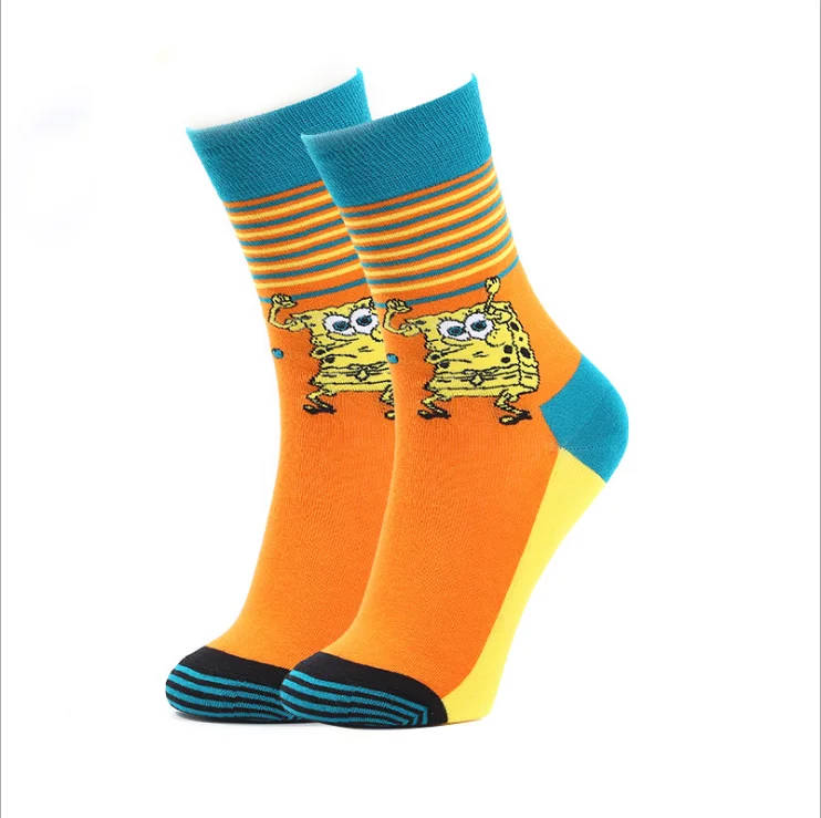 HF Hip-hop fashion cotton skateboard sports in tube male and female couple socks