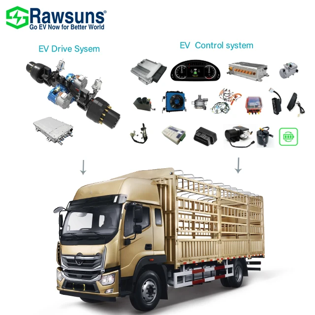Rawsun EV Motor EV Conversion Kit Change diesel Vehicle to Electric Vehicle peak 20kw 25kw 50kw 80kw 90kw 120kw 150kw