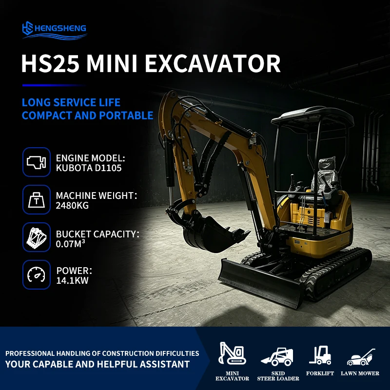 Chinese Factory Hot Sale 2.5Ton Mini Excavator CE/EPA Engine Optioned Telescopic Chassis Compact Crawler Excavator Manufacturer