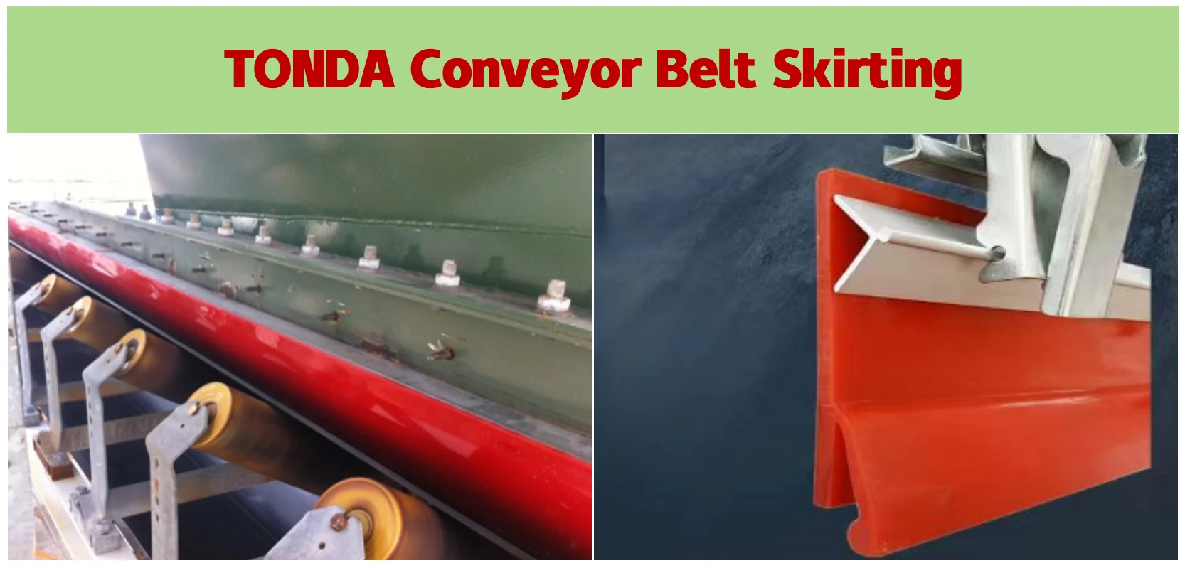 product y type conveyor belt dual seal polyurethane skirting dual seal polyurethane skirting board-1