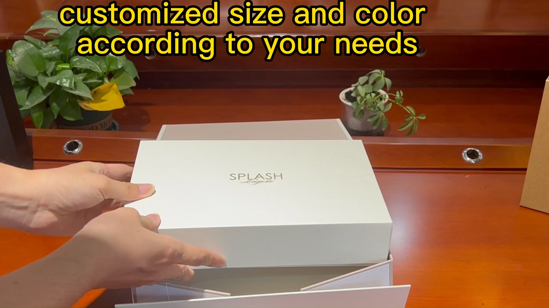 Personalized Logo Rigid Collapsible Gift Box Luxury White Magnet Flap ...