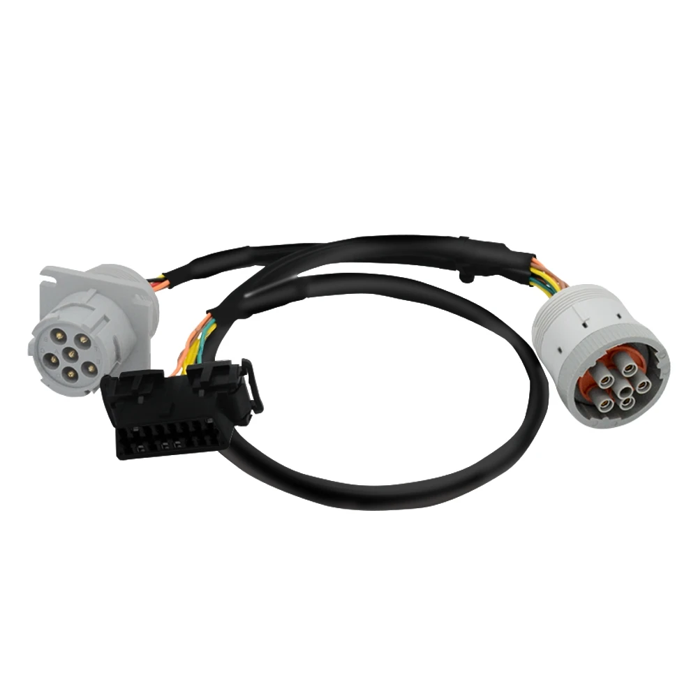 J1708 6-Pin OBD2 J1962 Splitter Y Cable Automobile Wiring Harness Code Reader Type