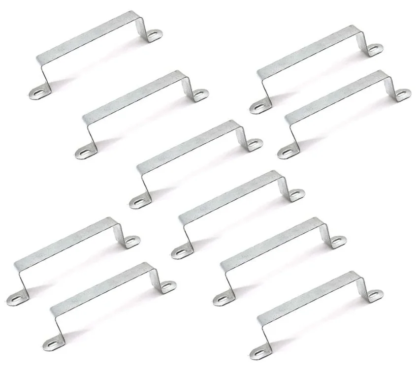 10 Fence Panel Security Brackets for 4x4 inch Concrete or Wooden Posts Including Screws 