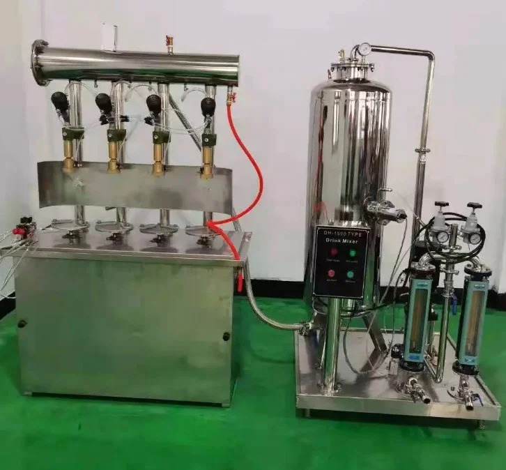 Commercial Beverage Soft Drink Mixer Carbonation Maker Carbonated CSD CO2 Soda Gas Water Drinks Mixing Filling Machine