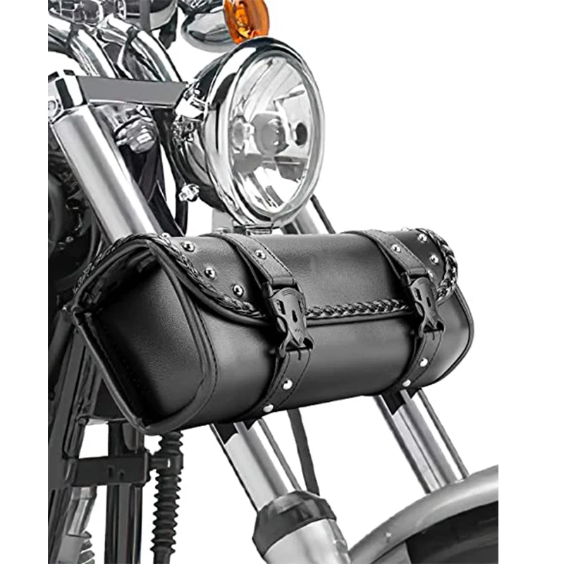 Source Custom Universal PU Leather Brown/Black Saddle bags for Sportster Motorcycle  Tool Bag Luggage Bag on m.alibaba.com