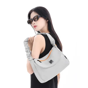 NOXXON Designer Handbags Casual Shoulder Crossbody Bags Nylon Solid Color Underarm Handbags Sling Bags for Daily Life