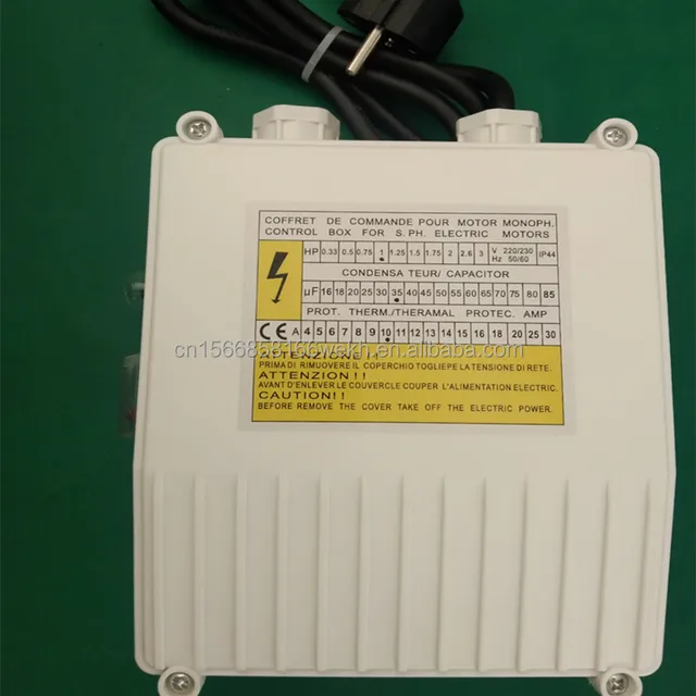 Dongyin 2 HP Single-Phase Control Panel Best Sales Electric CONTROL BOX Water Pump Spare Parts for Well 0.37kw Power