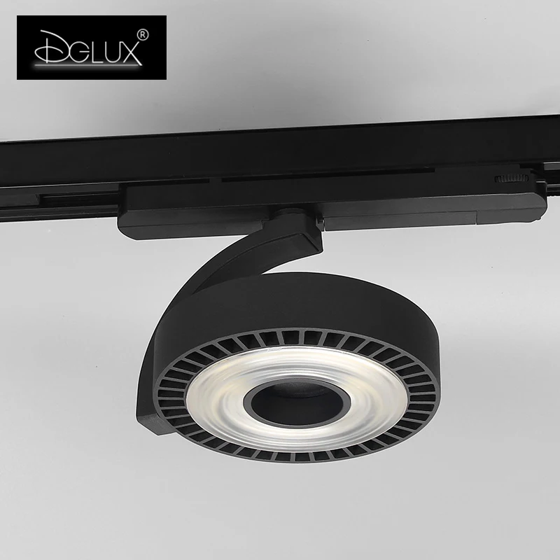 3 фазы Встраиваемая 2/3/4 провода светодиодный Трековый светильник коммерческий проектор алюминиевого литья под давлением для трекового светильника магазина