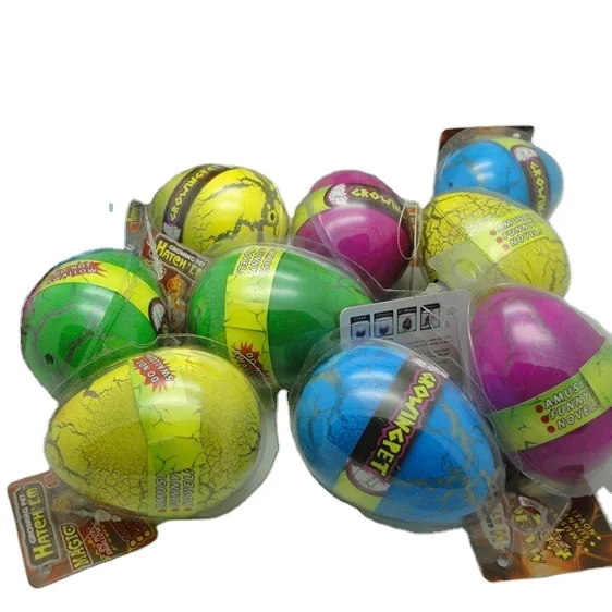 
 12 шт./кор. смешные дети Детская большая Яйца динозавра детские игрушки для расширения воды инкубационных яиц в виде животного, детская игрушка  