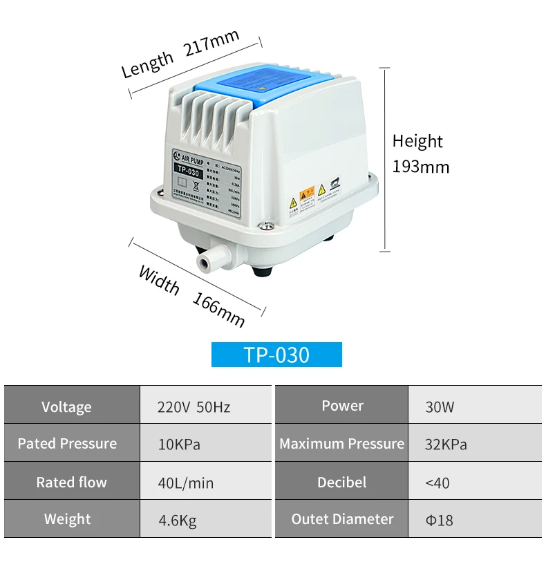Ruijing Tp30 Silent Pump Smart Aquaculture Air Pump