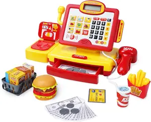 EPT Cashier Toy Shopping Pretend Play Money Machine Supermarket Cash Register Toy for Kid Birthday Christmas Gifts