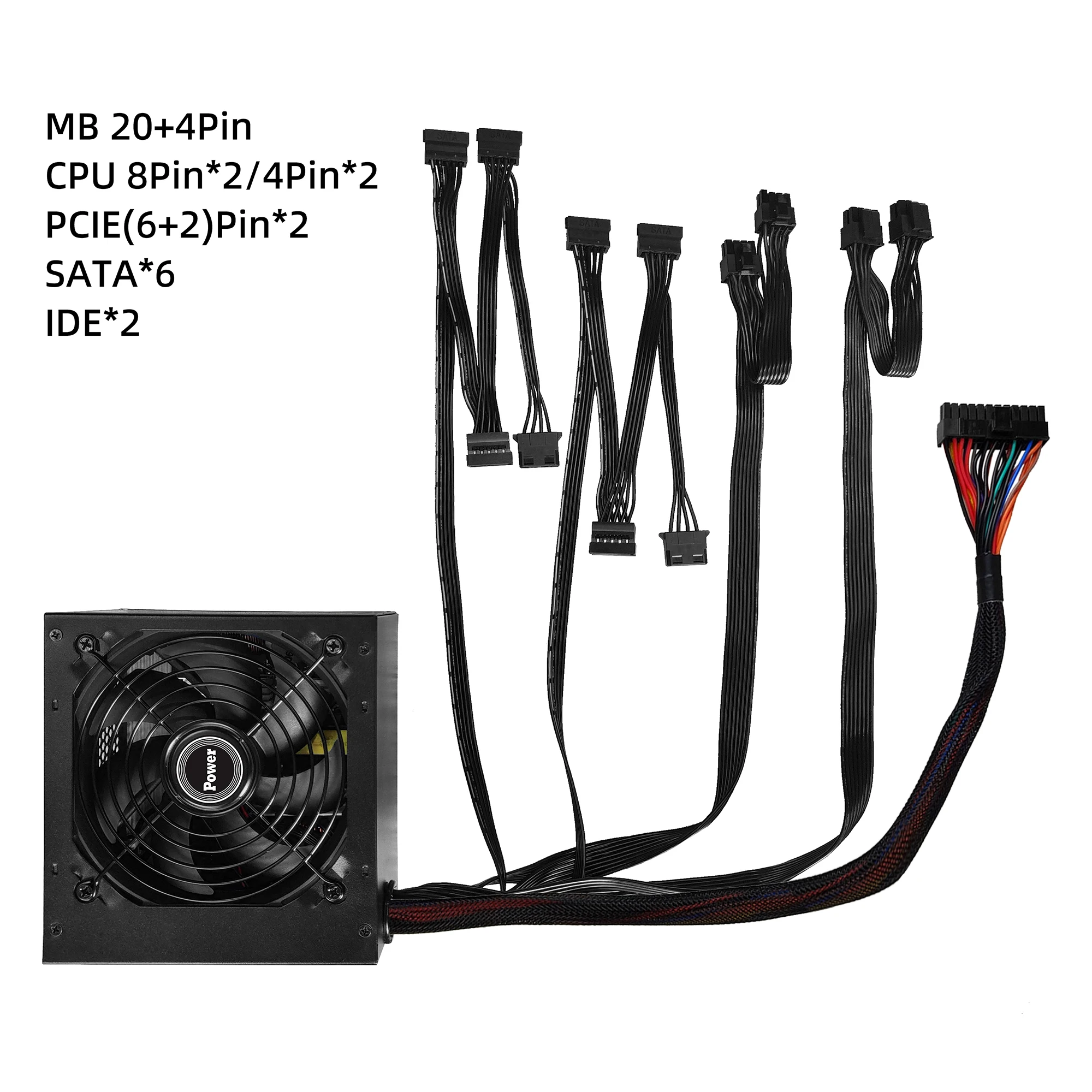 650W 80plus Glod ATX Computer Power Supply Gaming Case Desktop PSU Rohs PC Power Supply