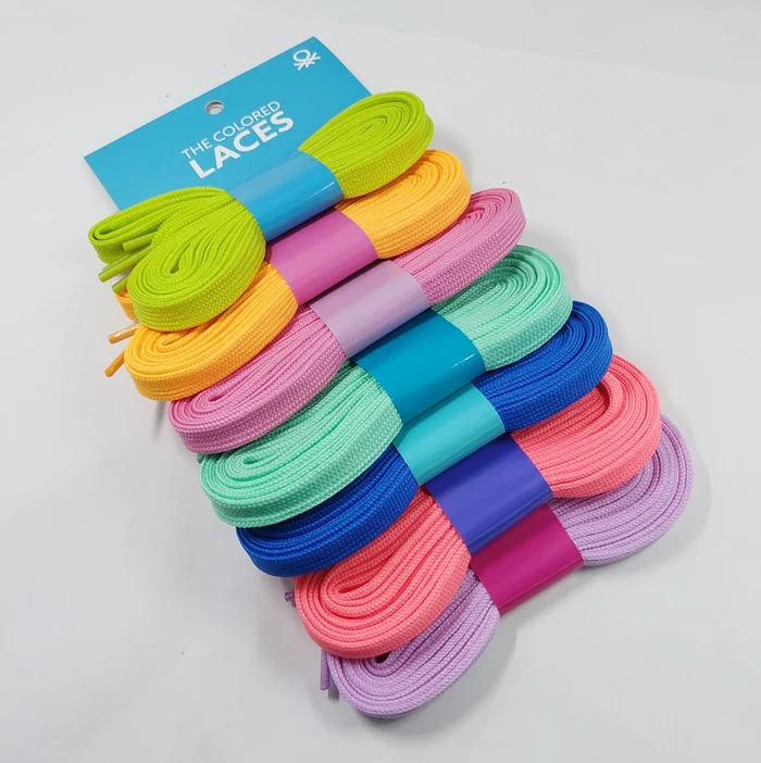 With Unique Packaging for Custom  Polyester Material Plastic Tip  Shoelace