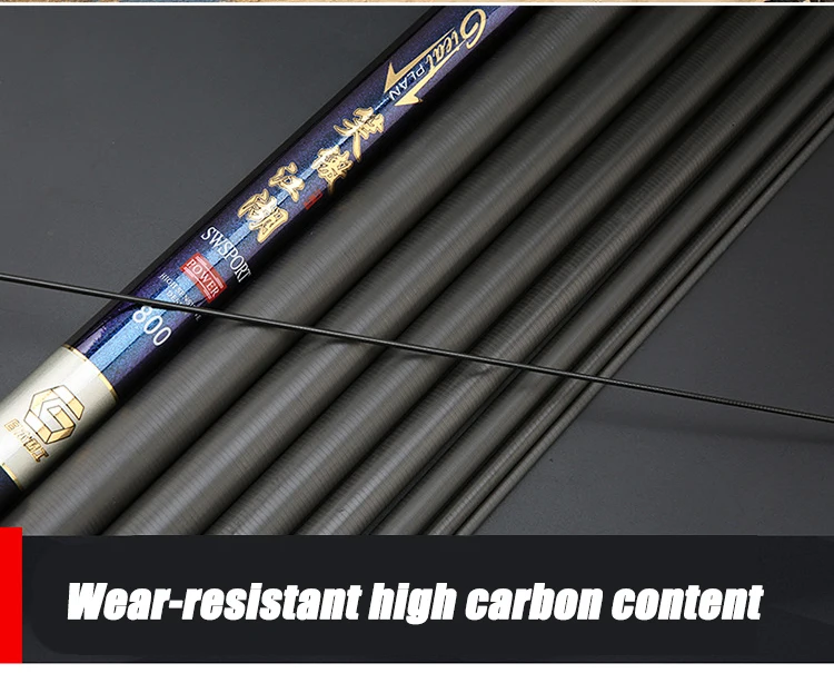DORISEA Big Game 8m-15m Hard High Carbon Fiber Telescopic Carp & Bass Fishing Rod Lake/Stream Travel Pole DORISEA Big Game 8m-15m Hard High Carbon Fiber Telescopic Carp & Bass Fishing Rod Lake/Stream Travel Pole