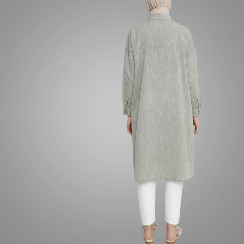Latest Tops Design Girls Soft Free Size Simple Style Muslim Ladies Tops Dubai Modern Women Wear Islamic Clothing