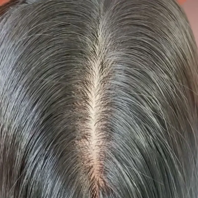 Braune Seidenbasis Topper Loose Wave Europäisches unbehandeltes Menschenhaar_voghion.com