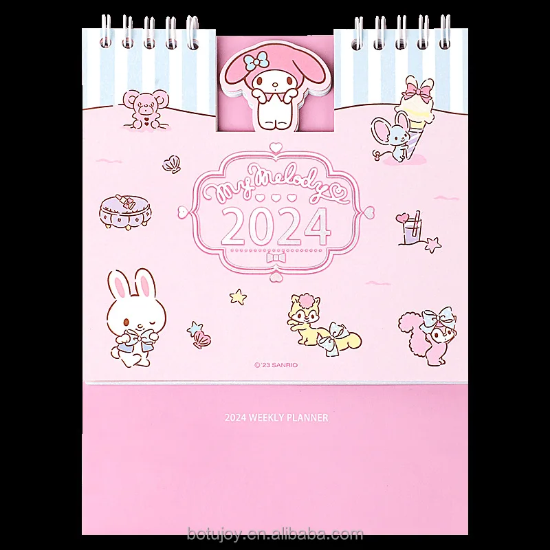 Sanrio Desk Calendar 2024 Gift Custom Print Calendar New Year Gift Desk
