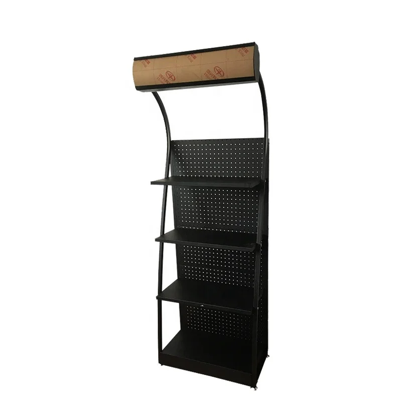 Metal Car Engine Motor Oil Display Stand Accessory Shelves Stand Lubricant Oil Display Rack