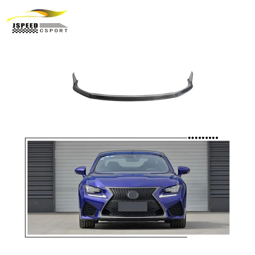 レクサスRC-F 2015-2018用カーボンファイバーフロントバンパーリップ