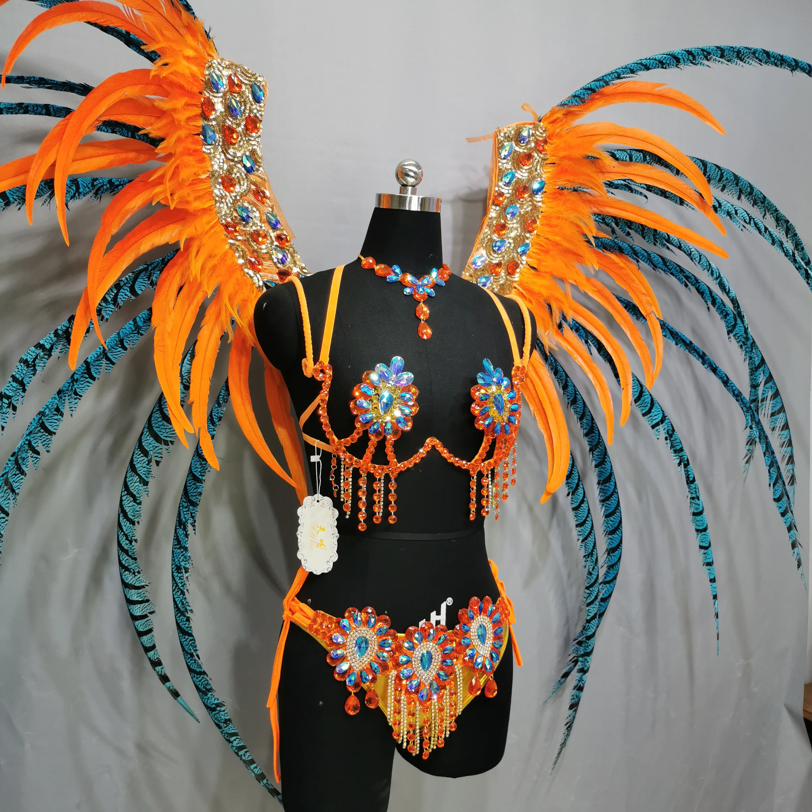 Luxury Sparkly Handmade Samba dance costume