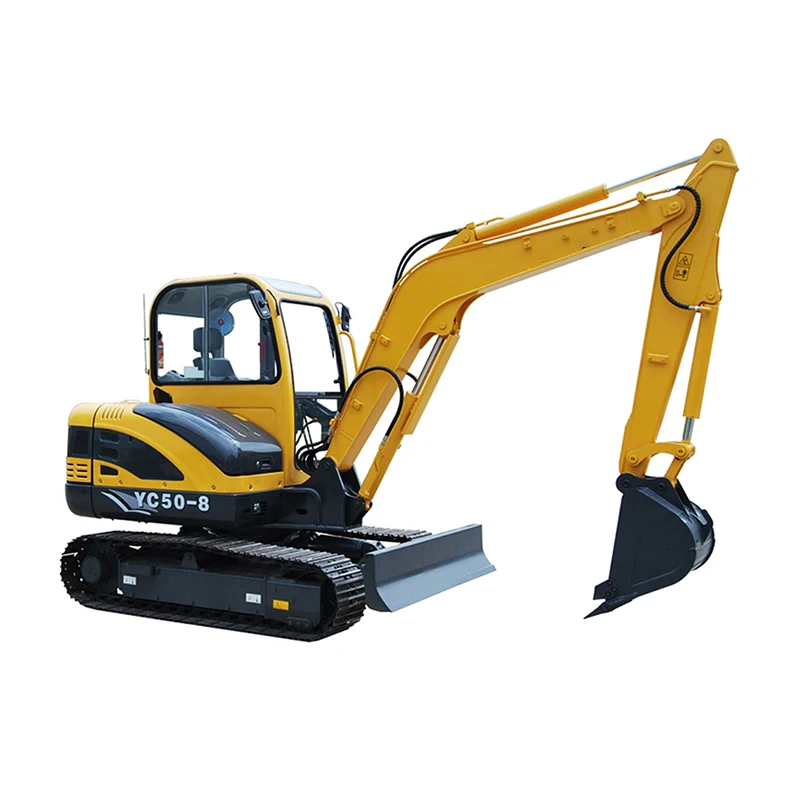 YUCHAI 5 ton Mini Crawler Excavator YC50-8 Digger with Rubber Crawler