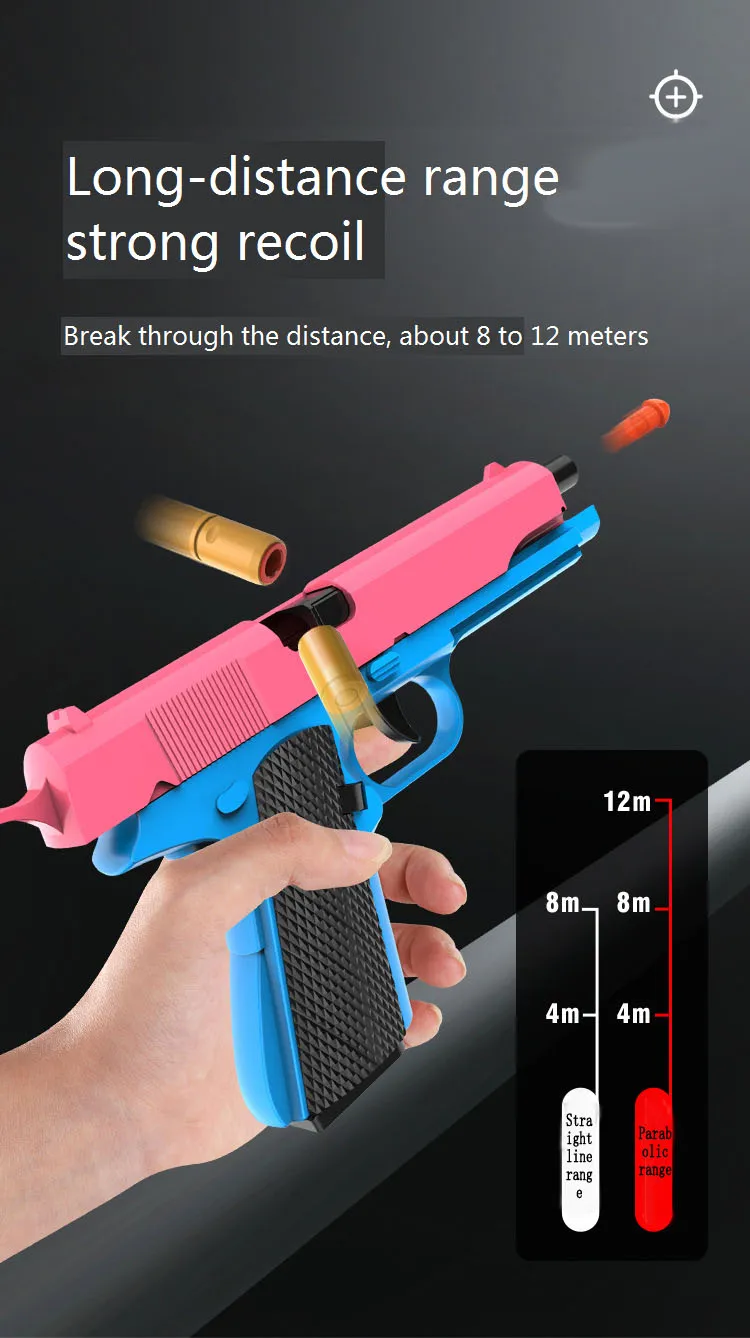 Blowback Shell Throwing Full Automatic 1911 Colt Shell Throwing Gun ...
