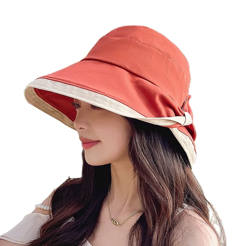 Bowknot Fisherman Hat Uv Protection 