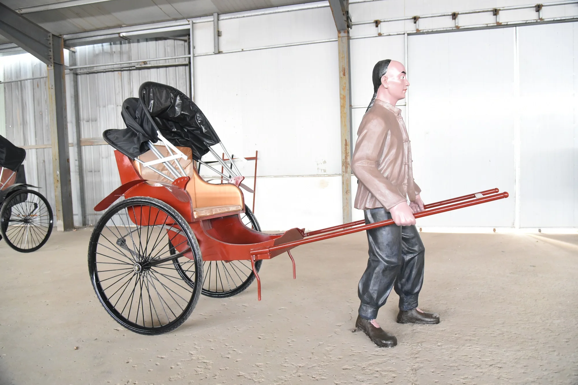 中古人力車/手動人力車/ジンリキシャ/ミニタクシー/2人乗り人力車