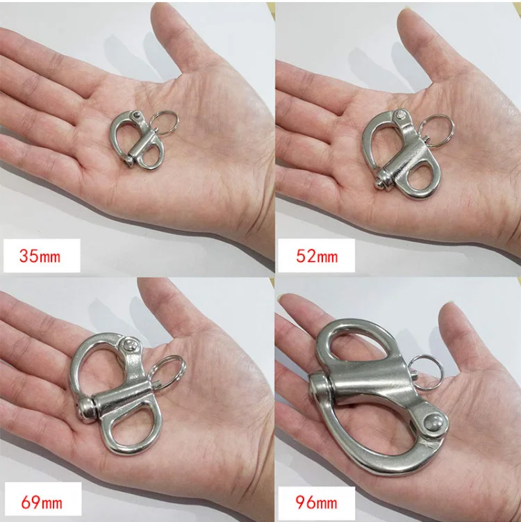 Hardware Quick Yacht Rigging Release With Round Ring Fixed Snap Quick