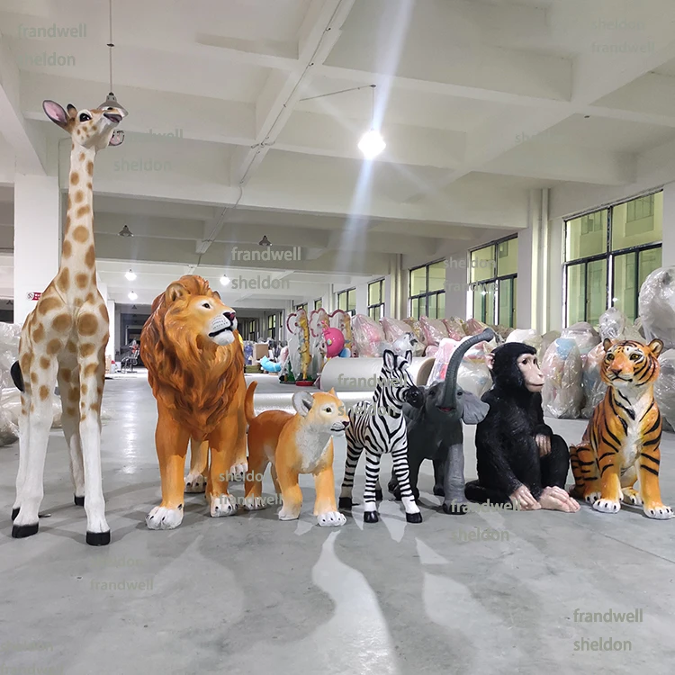Resin Crafts Large Monkey Statue/ 3ft Fiberglass Safari Chimpanzee Props/ Garden Party Party Monkey Gorilla Figures