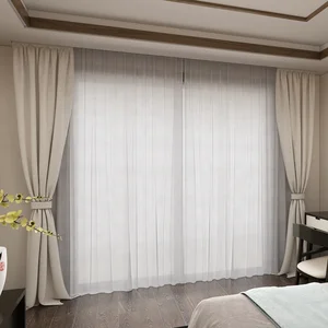 Honeymoon Hot Selling Simple Curtains for the Living Room Ready Bedroom Grommet Sheer Window Curtain Made in China