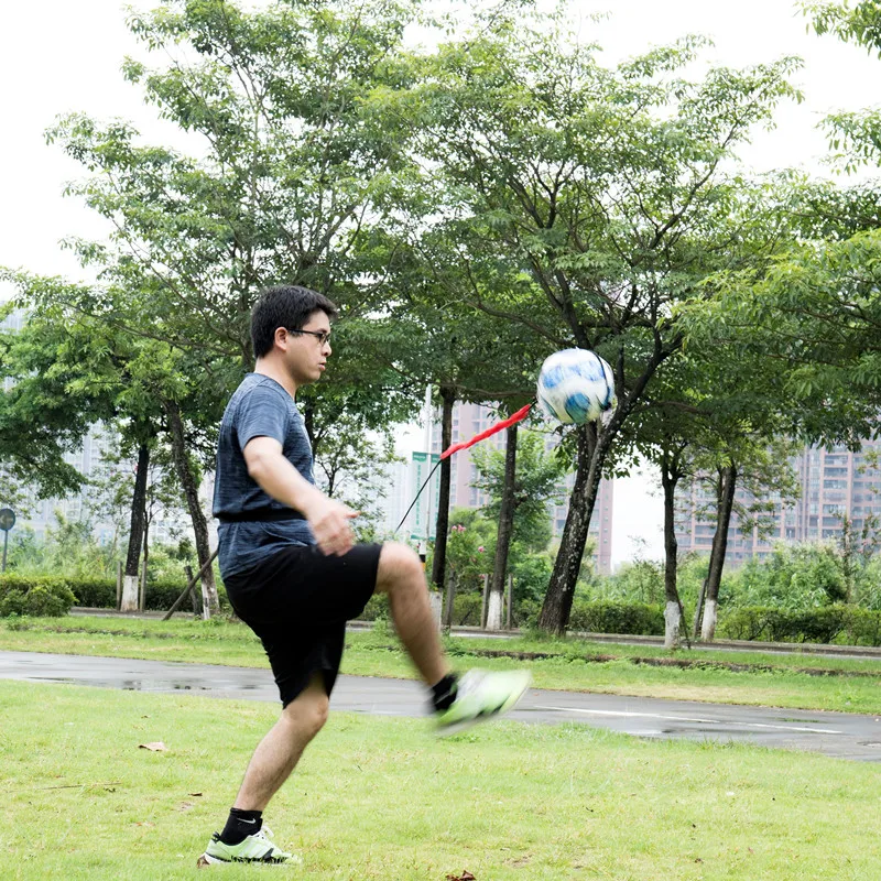 Throw Solo Practice Training Adjustable Waist Belt Soccer Trainer Hands Free Football Kick Trainer Football Training Equipment