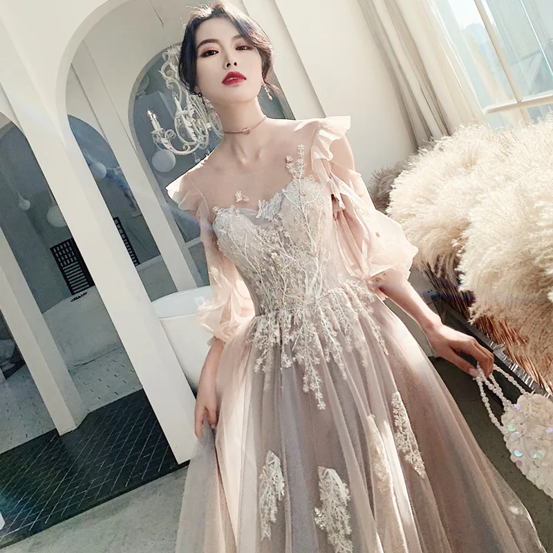 beaded net dress Josie 100% Cotton Maxi Dress in Beige (Lined) main image 1