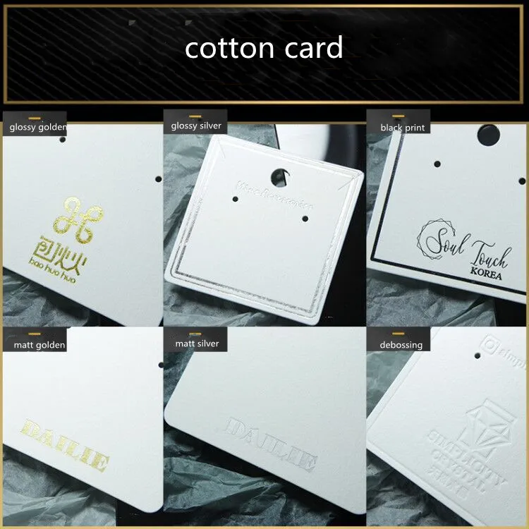Custom Logo Cardboard Earring Display Cards | Personalized Jewelry ...