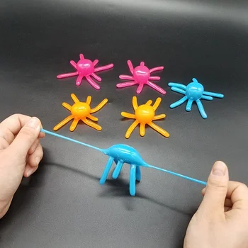 Wholesale Eco-Friendly Funny Crazy TPR Octopus Sticky Toy