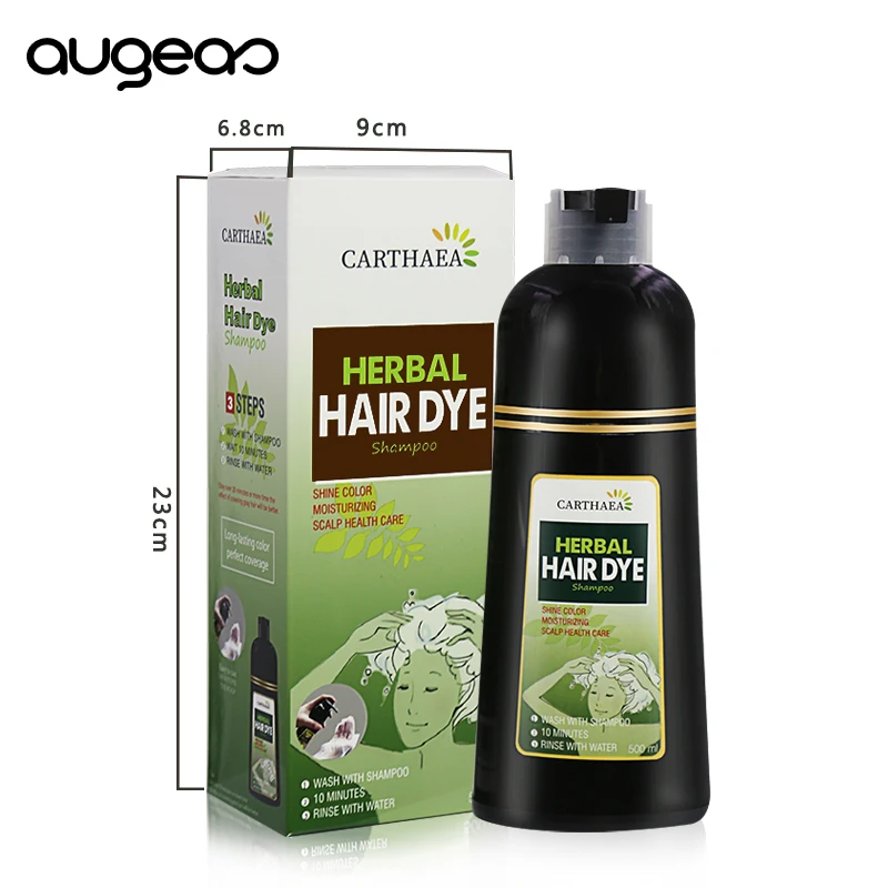 In Stock Ammonia and Ppd Free 500ml Dark Brown Argan Speedy Best Men Vip Dye Natural Fast Black Hair Color Shampoo