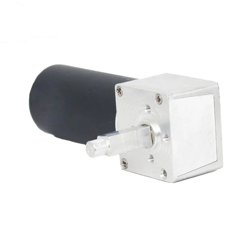 DC12V High Torque Turbine Worm Geared Motor with 8mm Shaft 60RPM Brushless Geared Motor with Wire for Electric Fireplace