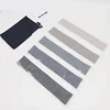 Borsa manuale in cinque pezzi grigio sfumato