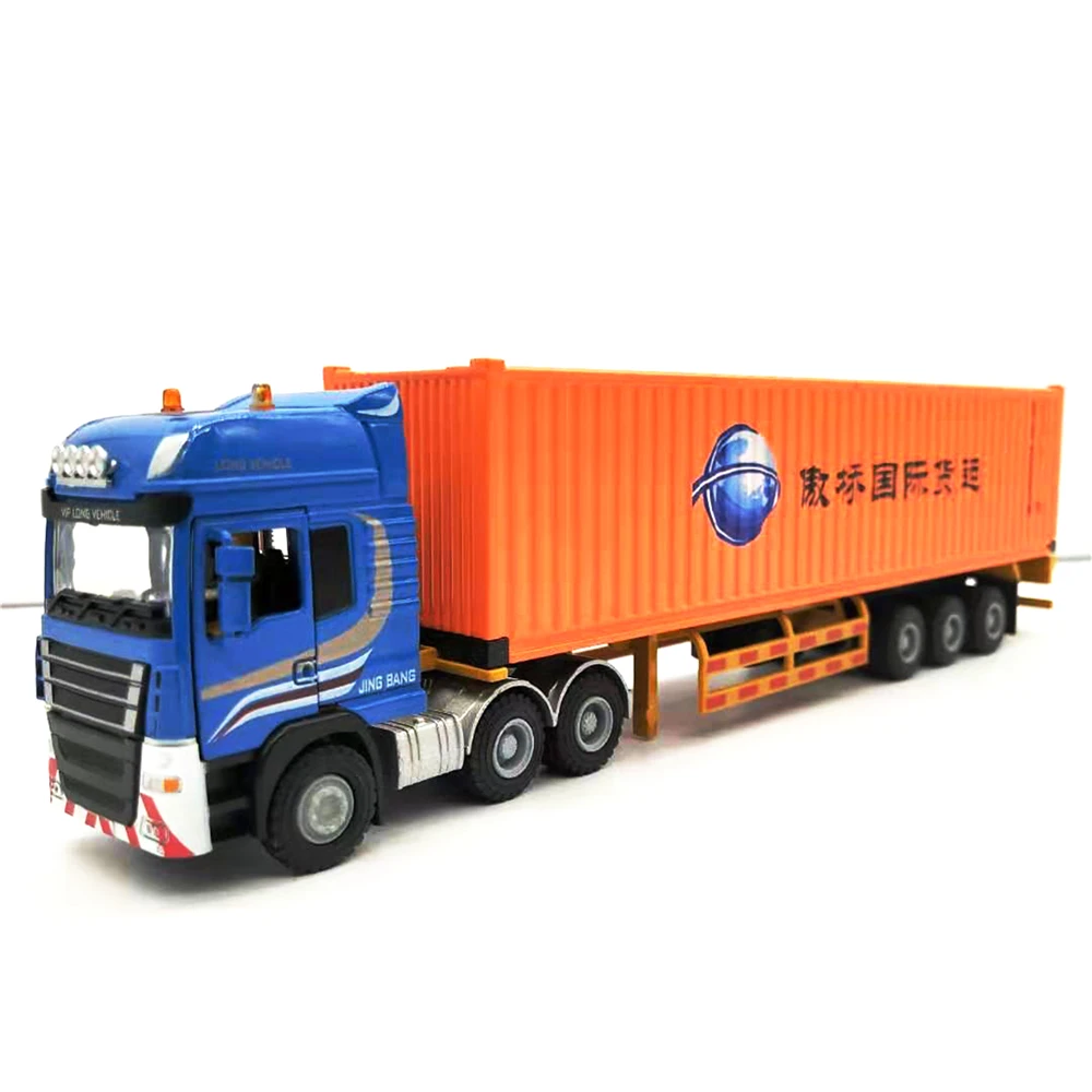 28cm DSV A/S Logistics truck model 1:50 mini container truck model O.A.S ship model