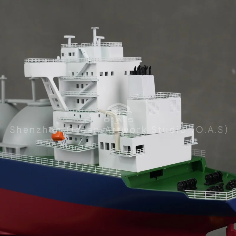 Premium LNG Carrier Ship Models crafted with precision and attention to detail. Ideal for boat builders, classification societies, and maritime professionals. Our high-quality watercraft replicas accurately represent various ship types, making them perfect for exhibitions, corporate gifts, and technical presentations. Meticulously engineered to showcase design features and operational characteristics, each model is a true-to-scale work of art. Enhance your maritime projects with our professional ship model solutions. Custom options available.Amber@vesselmodel.com Tel: +86 18038048785