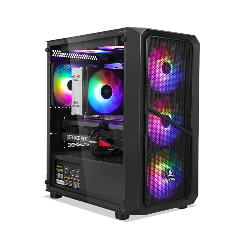 Jieshuo Brand New Desktop Computer Pc Industrial Desktop Cpu Factory Direct Sales Customizable Wholesale Computer Host