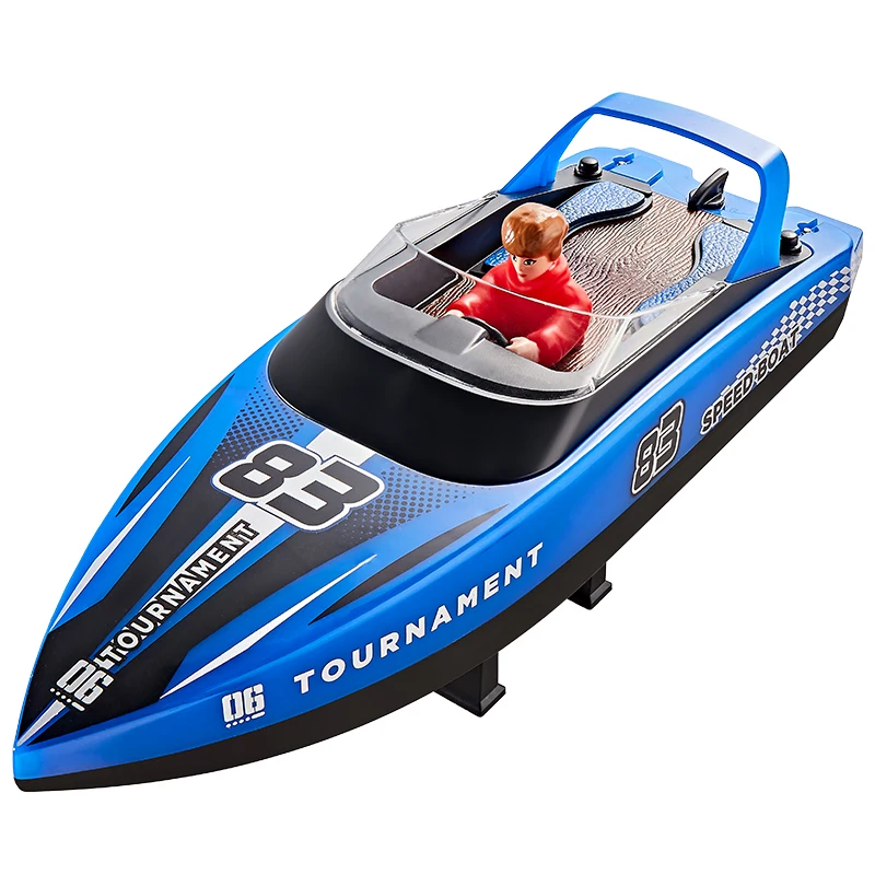 HJ821 High-Speed Motor LED Lights Boys Water Toy Ship