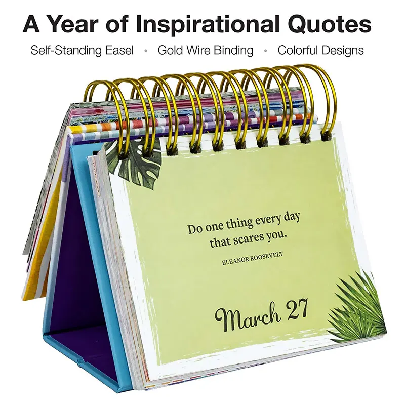 2023 индивидуальная печать, 365 дней на странице, креативный миниатюрный ежедневный Настольный календарь