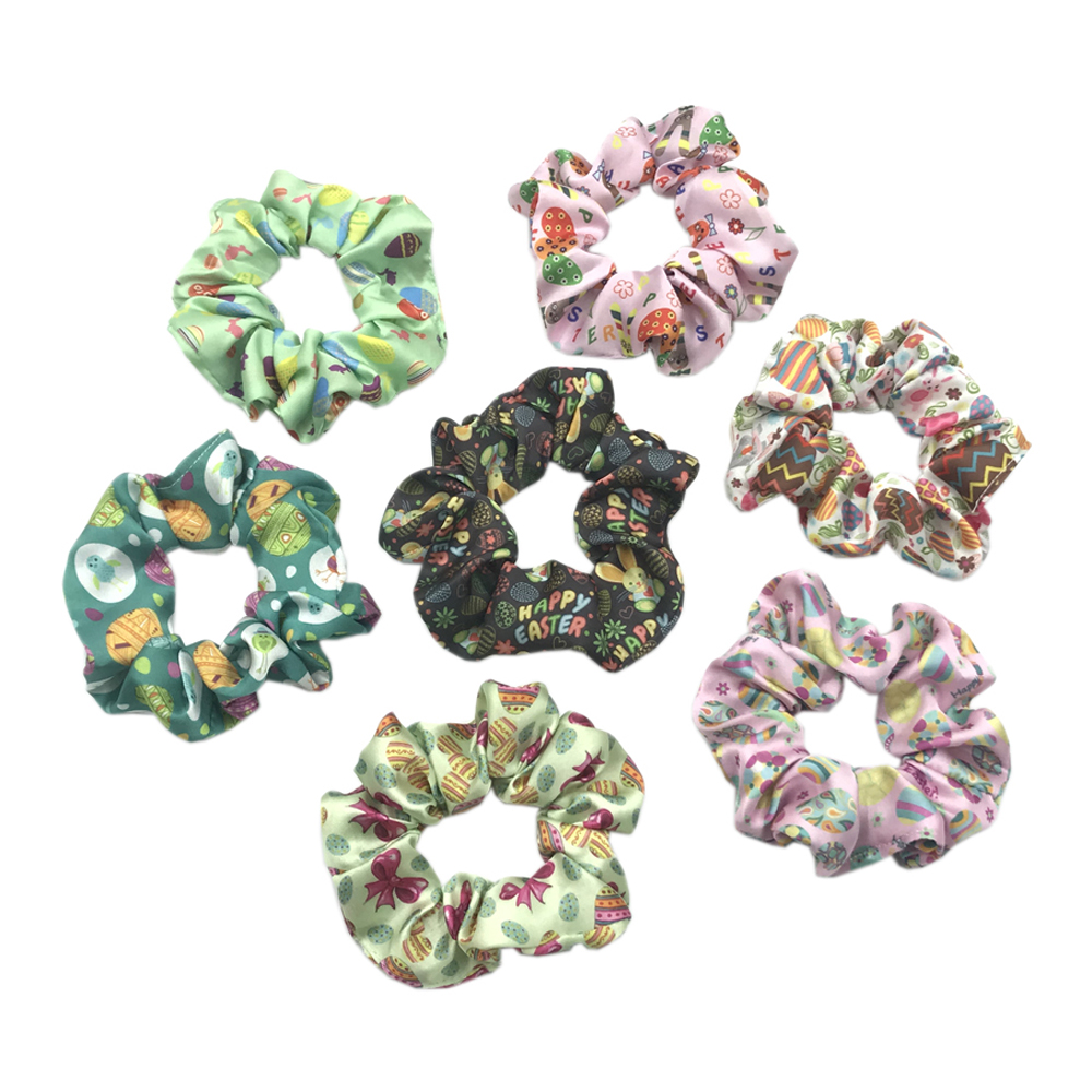 100 шт. на пасхальную тему с изображением кролика и резинка оптом фотографический фон пасхальными яйцами для волос девочек повязка голову хвост держатель женские аксессуары