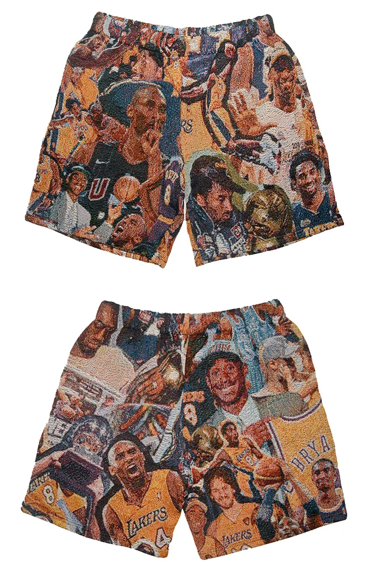 High Quality Manufacturer Streetwear Pants 5 Inch Inseam Jacquard Woven