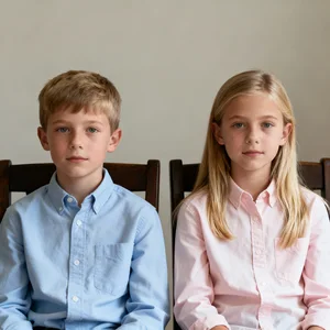 Factory Price Children's Antimicrobial Easy Care Kids Shirt Durable Slim Fit High End Lyocell Blend Private Schools Uniform